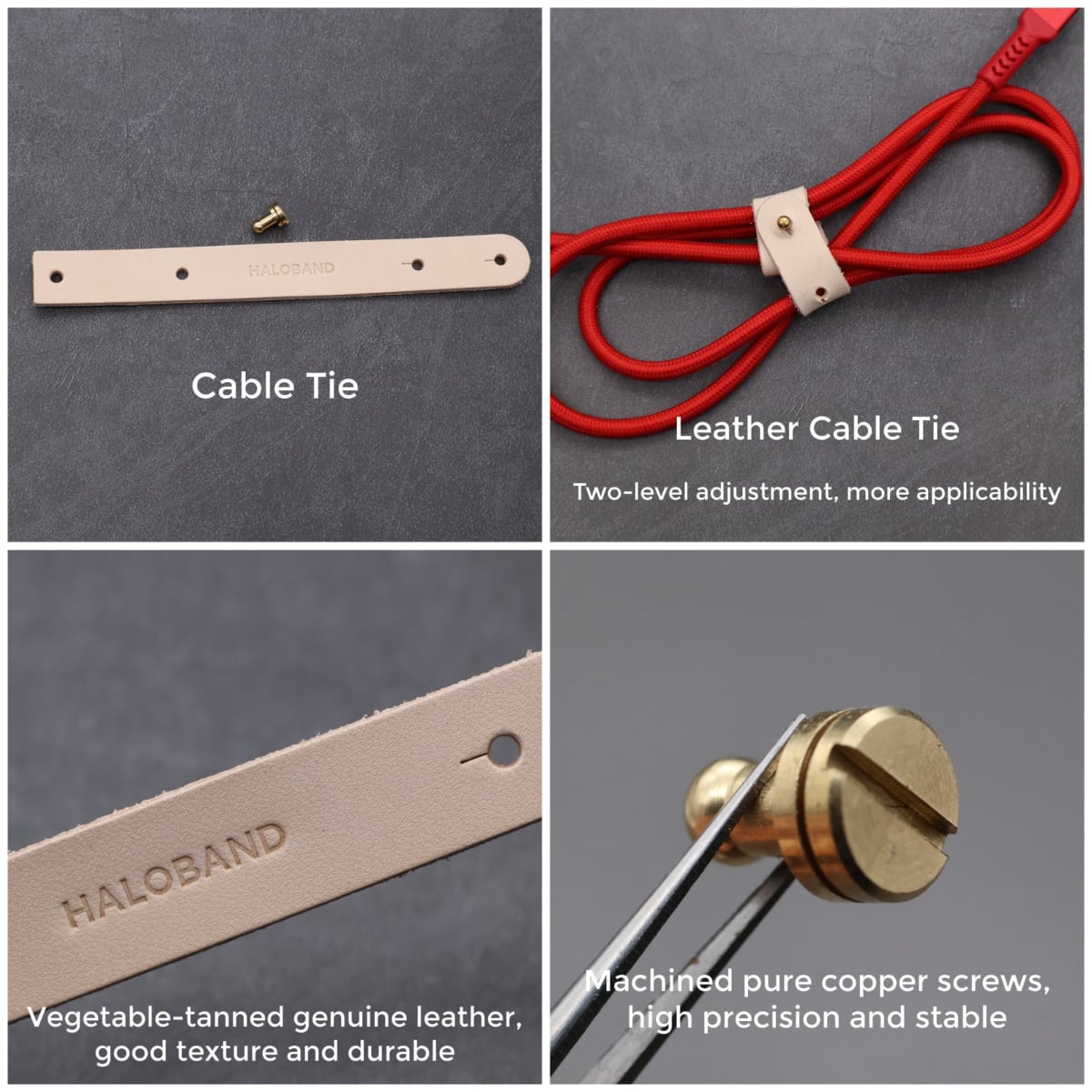 cable tie and screw